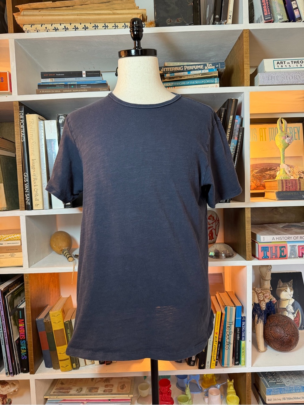 rag & bone Men's Short Sleeve Crew Tee in Navy